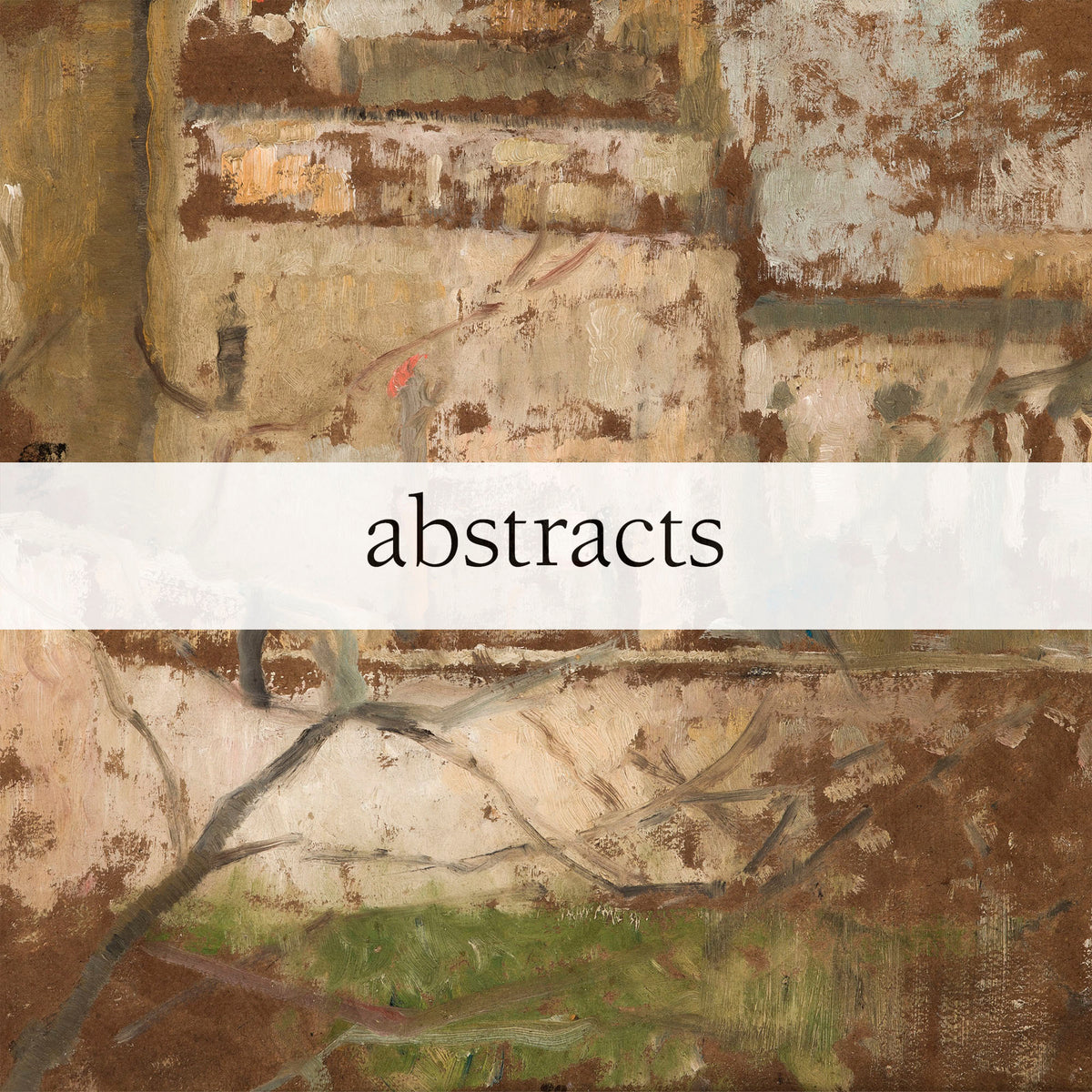 abstract of city view buildings, warm colors