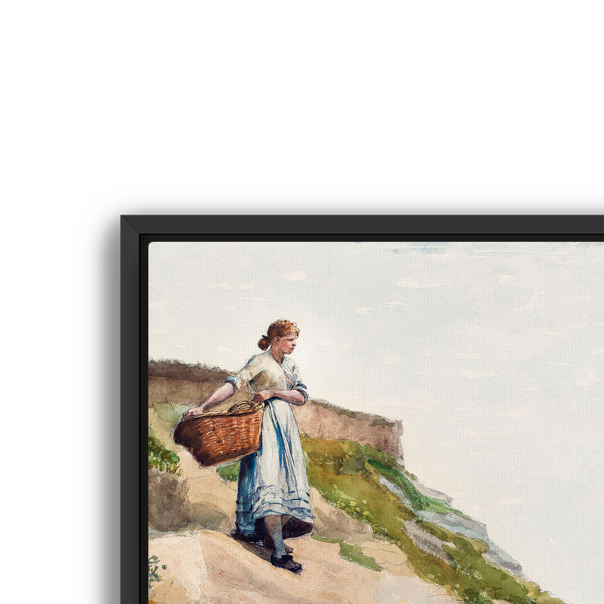 girl carrying basket