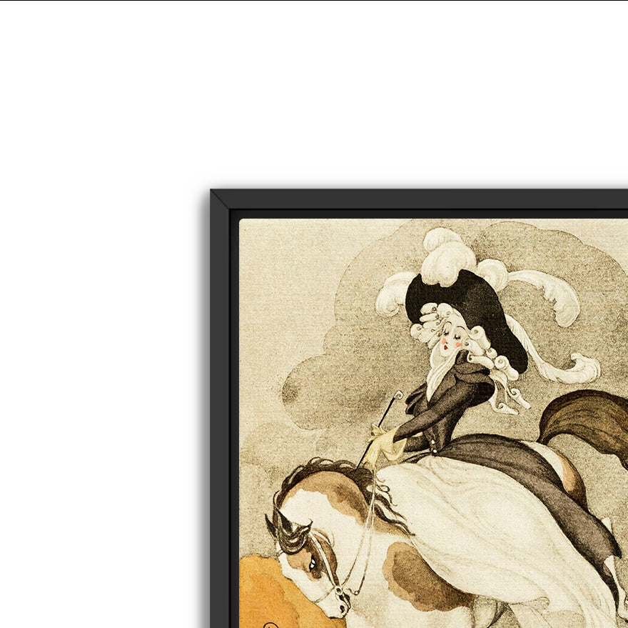 leaping perfection- antique art print