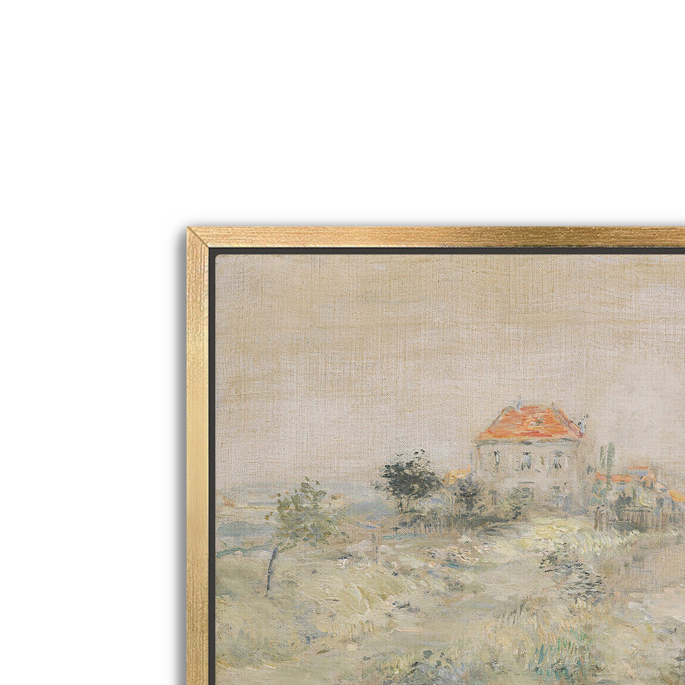 pastel villa- antique art print