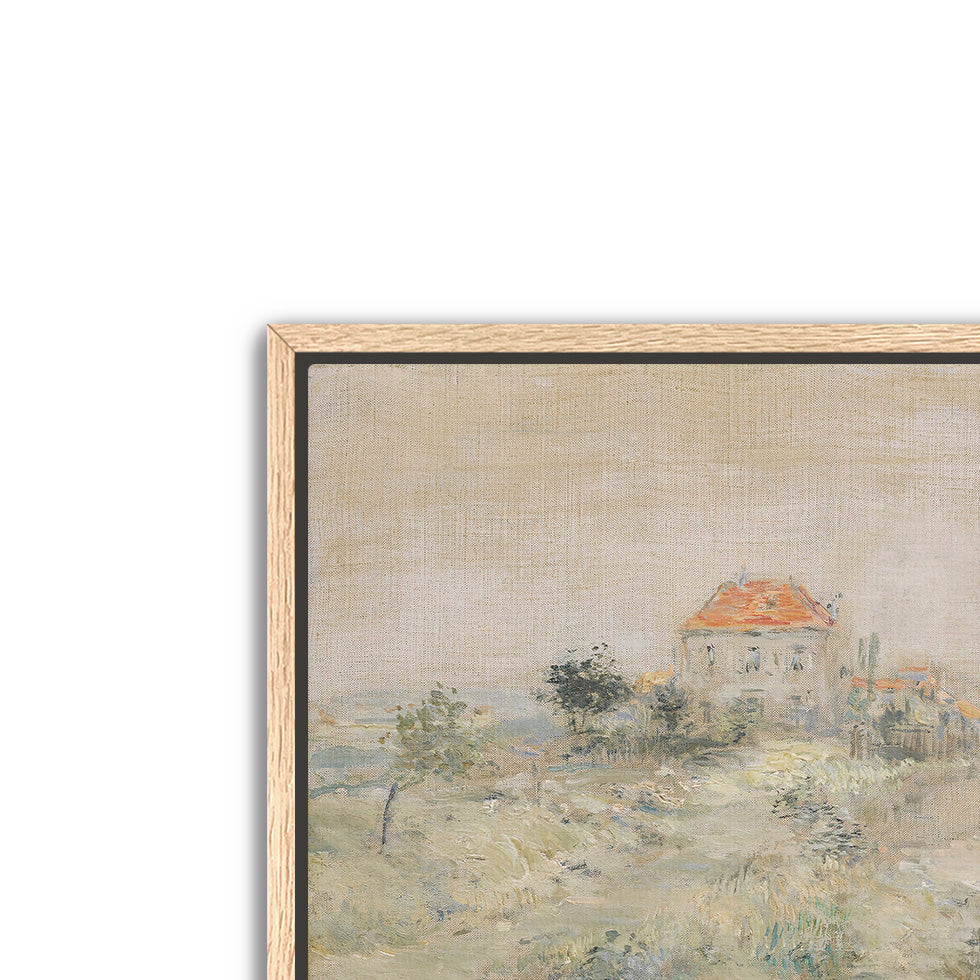 pastel villa- antique art print