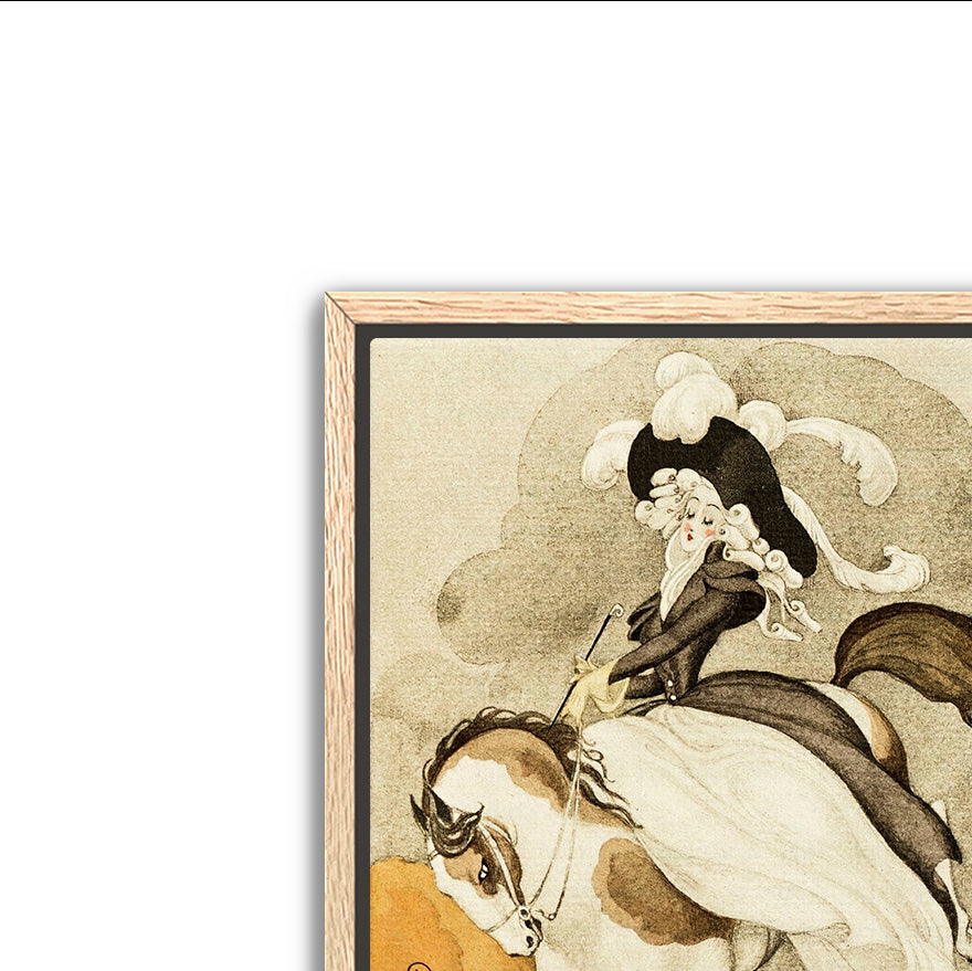 leaping perfection- antique art print