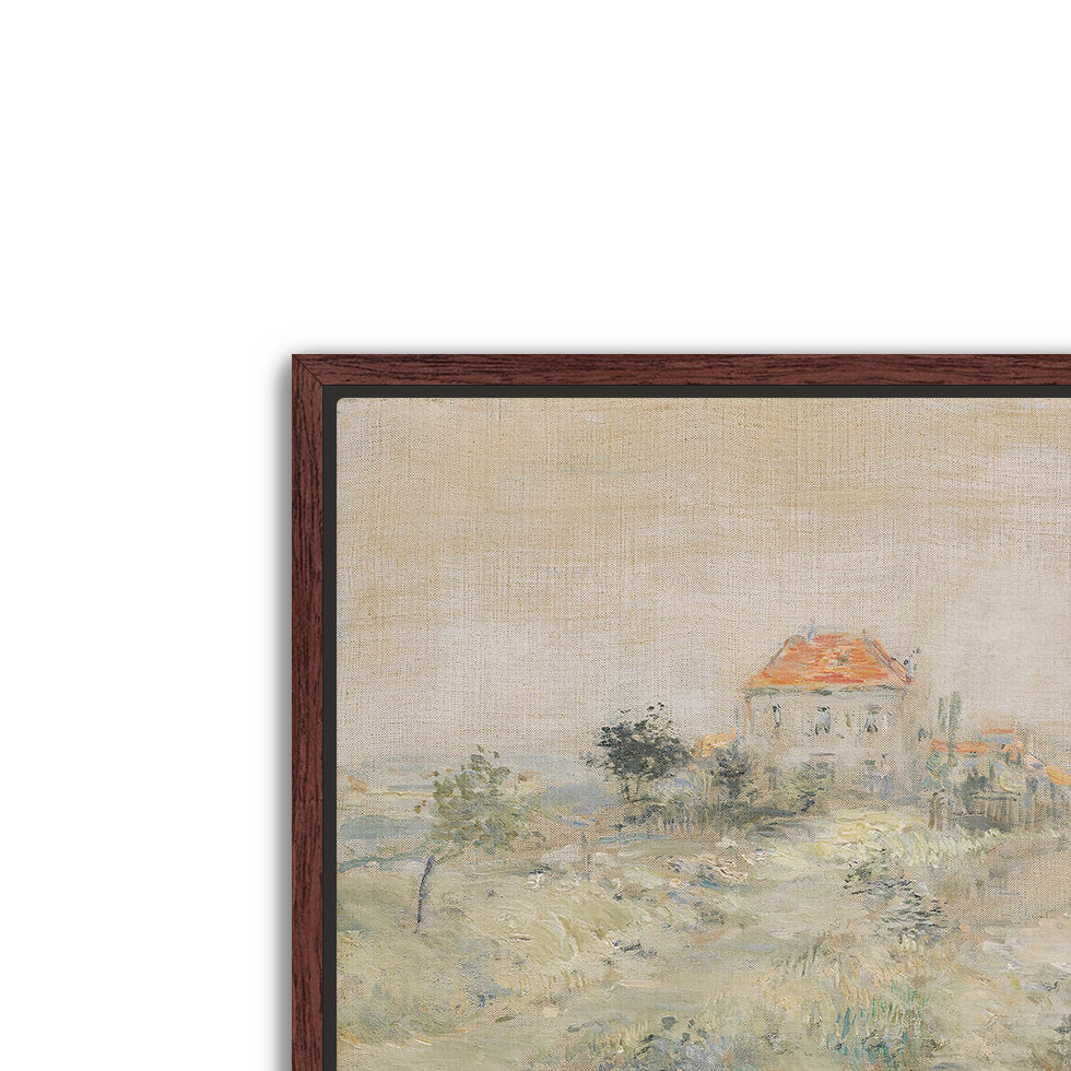 pastel villa- antique art print