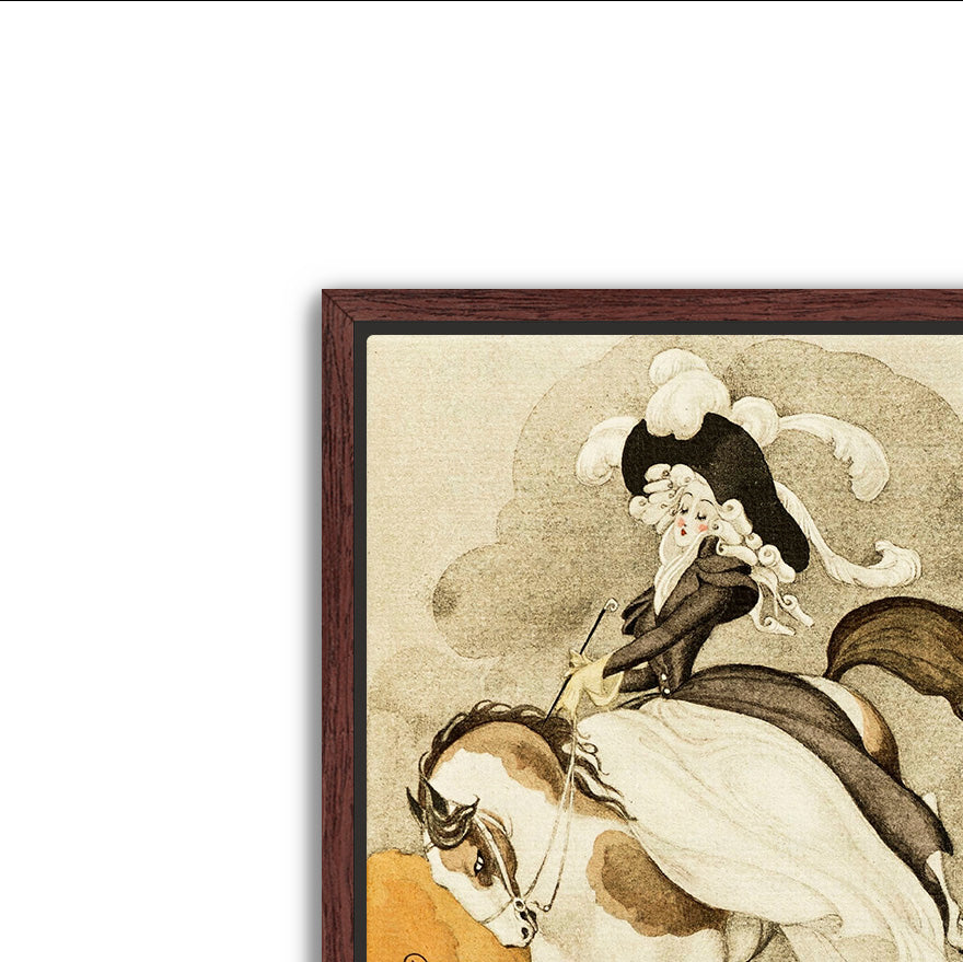 leaping perfection- antique art print