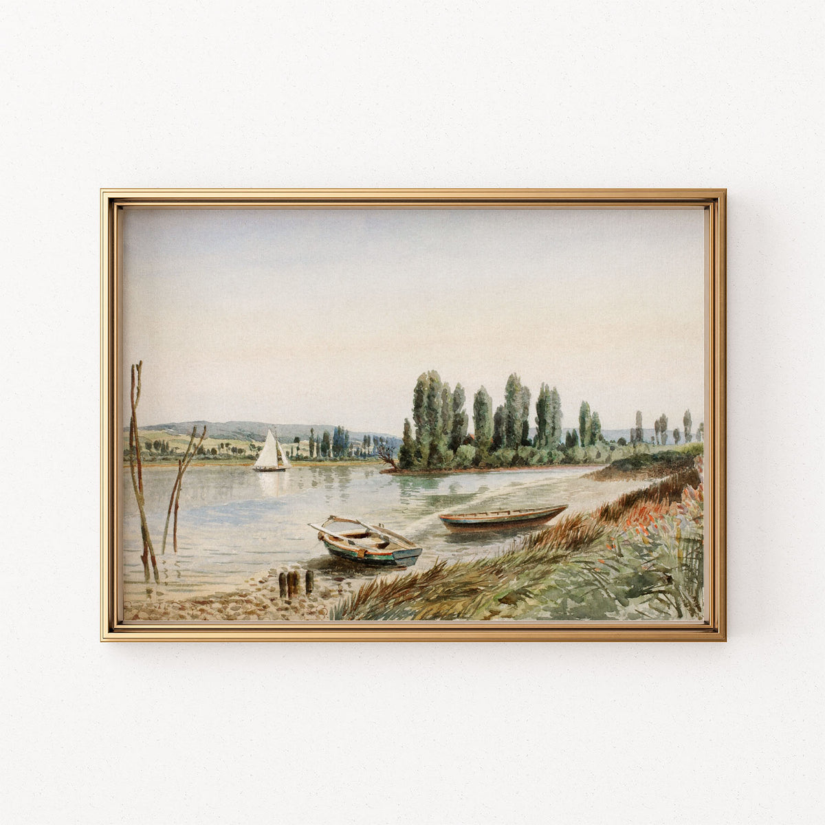 landscape with boats