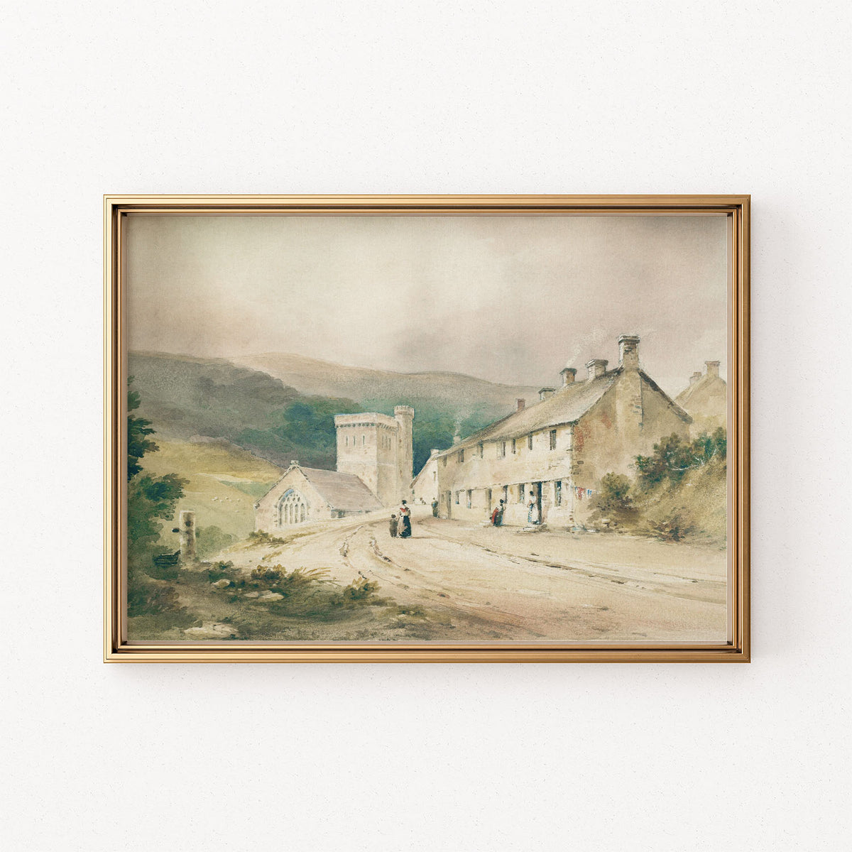 landscape with cottages
