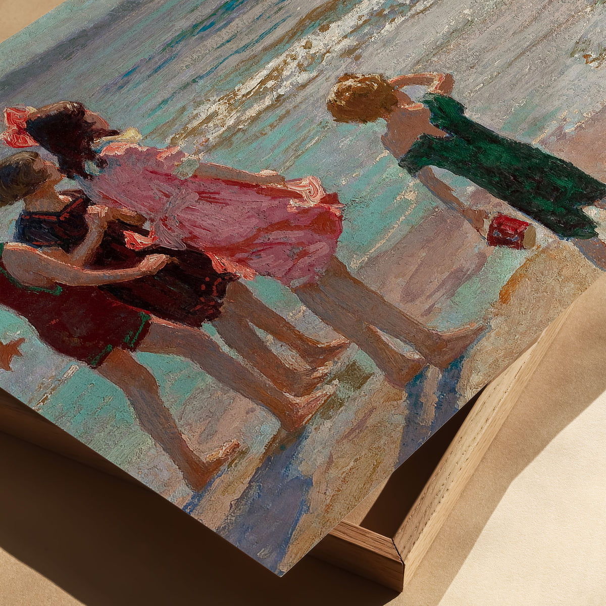 children at the shore