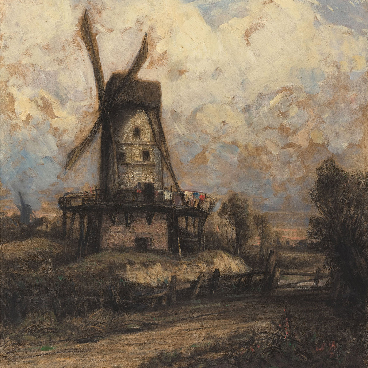 windmill against the sky