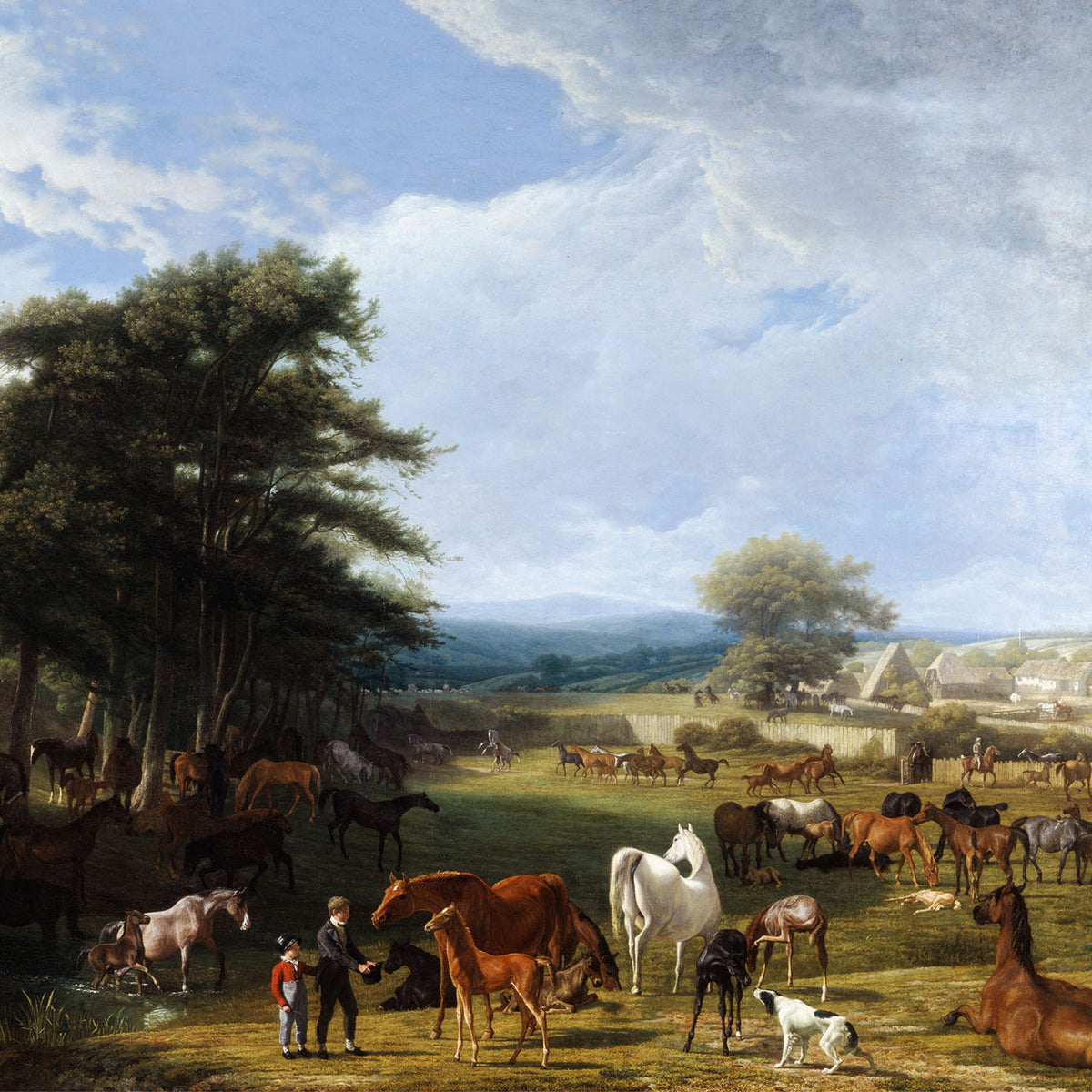 lord river's farm- antique art print