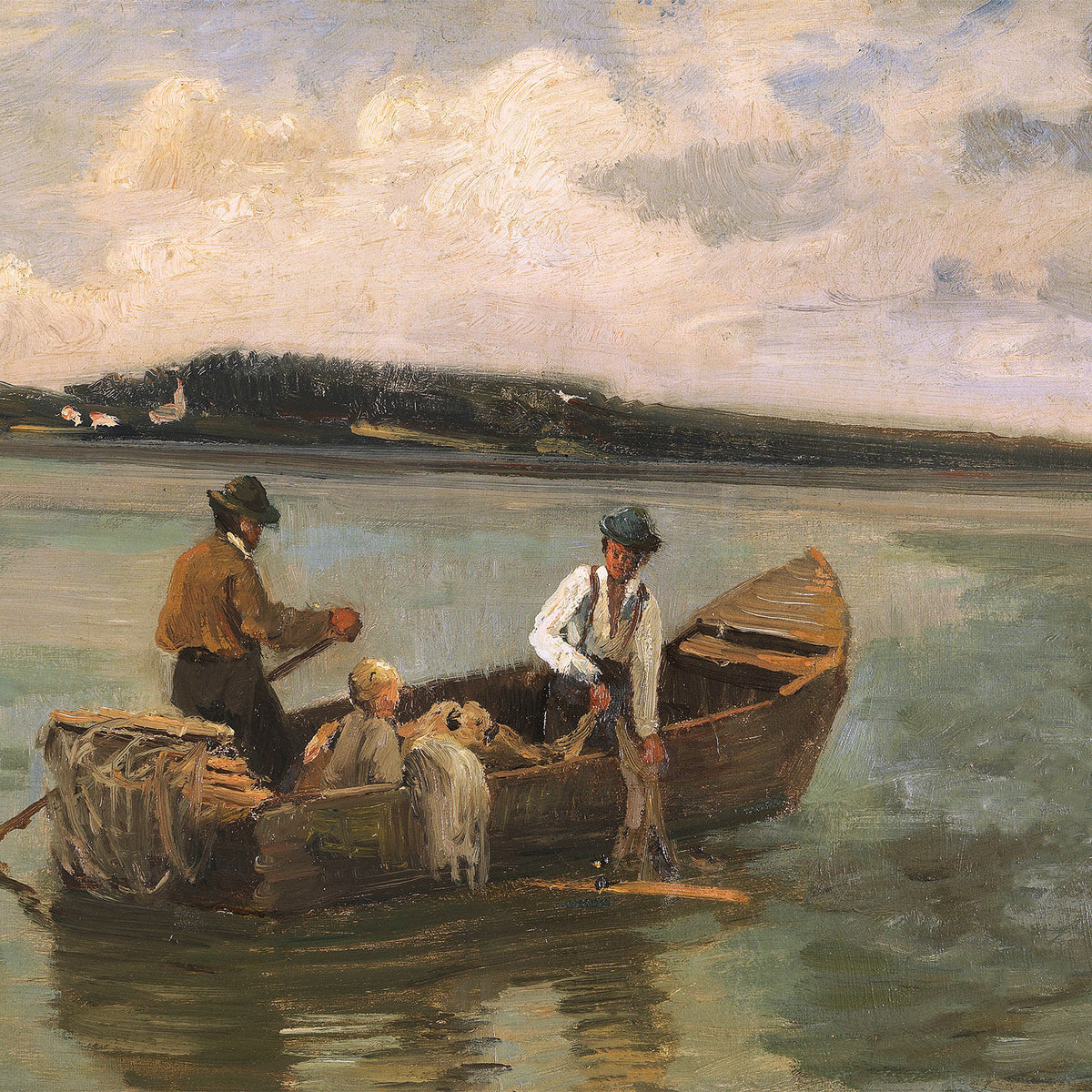 chiemsee lake fisherman