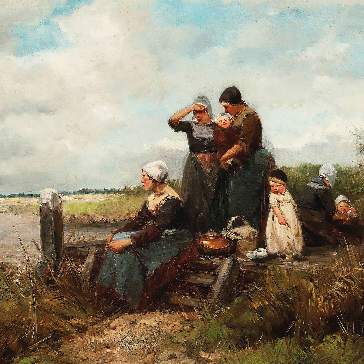 waiting for the catch