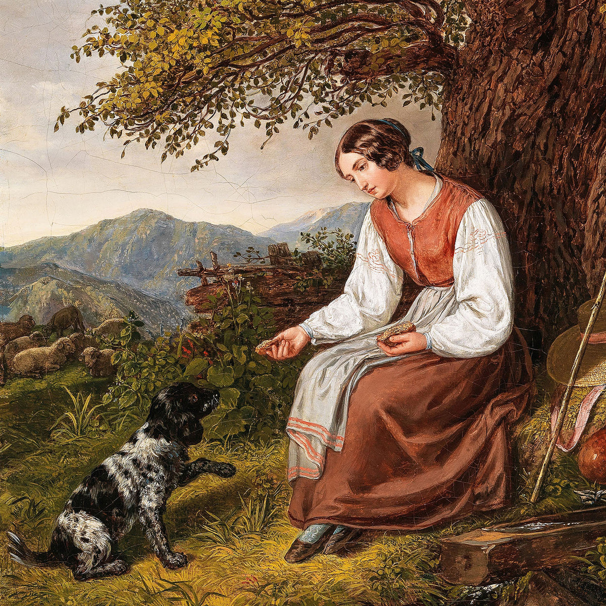 resting shepherdess