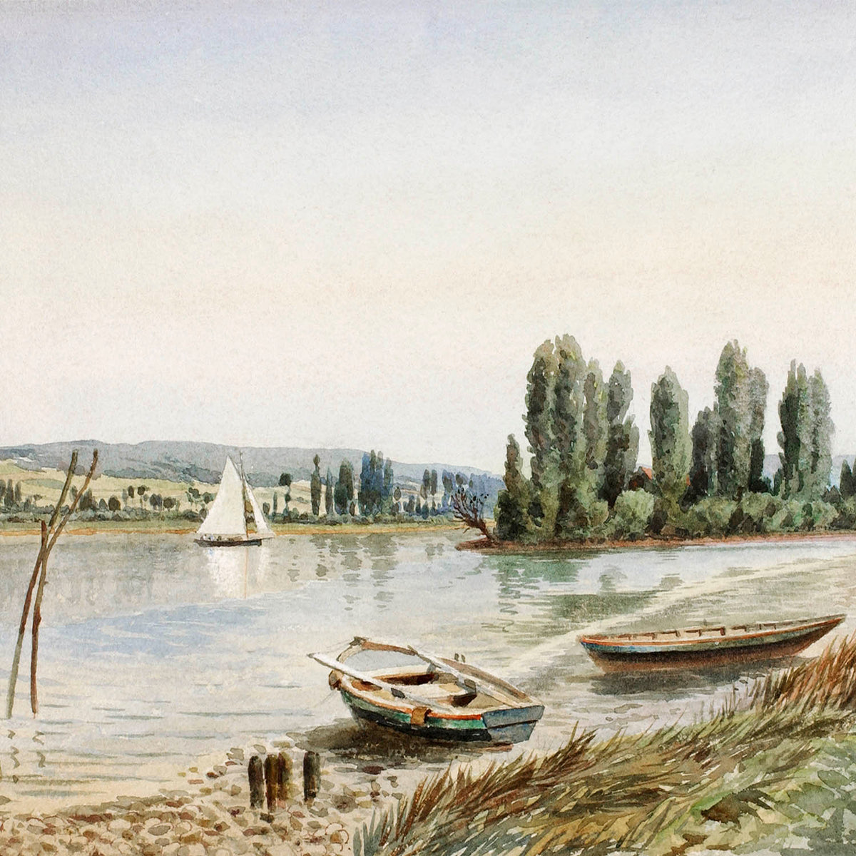 landscape with boats
