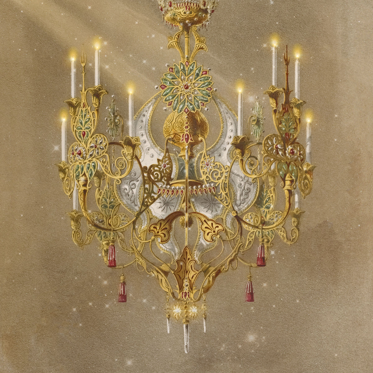the chandelier