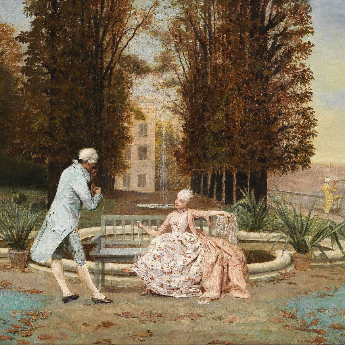 conversation in park