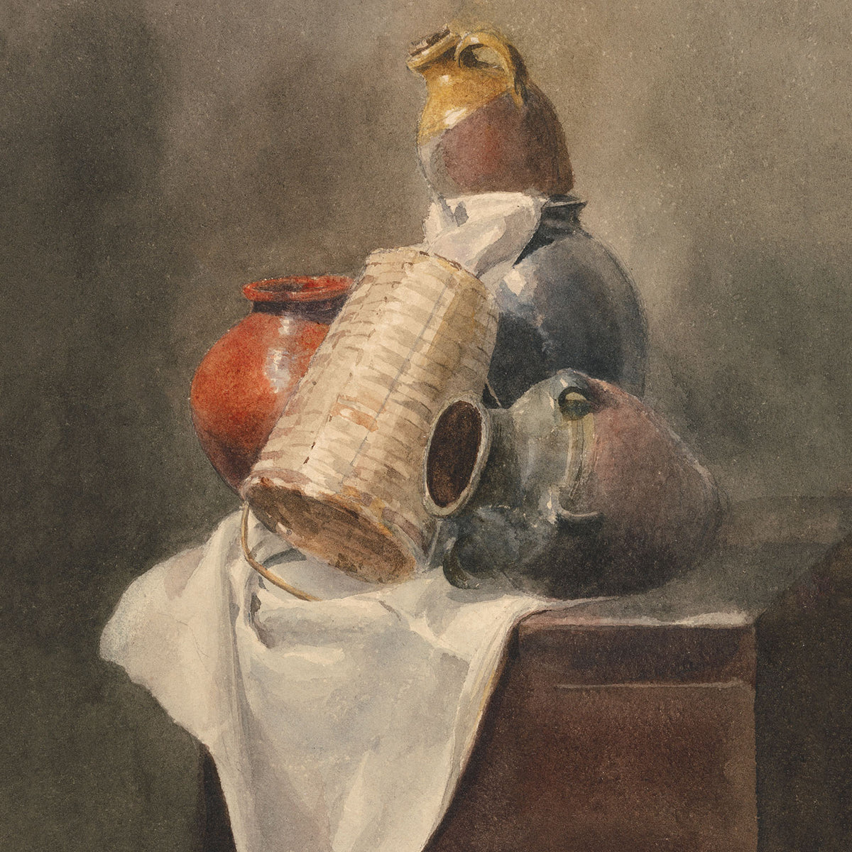 red vase
