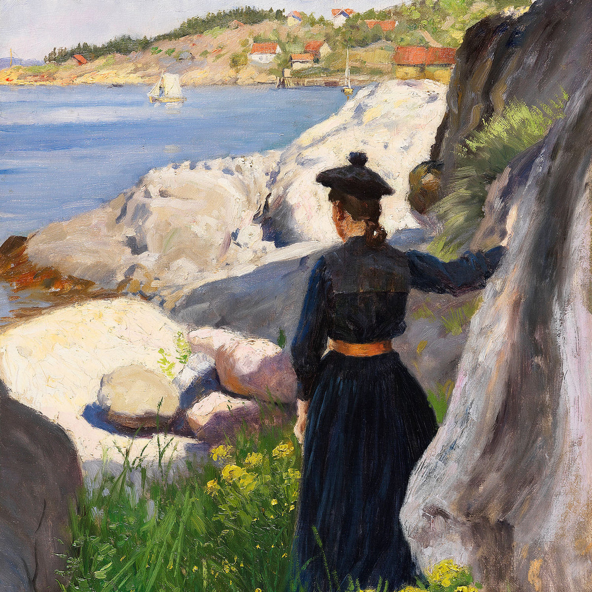 on the coast