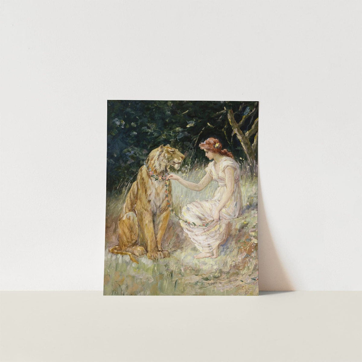 lady and the lion