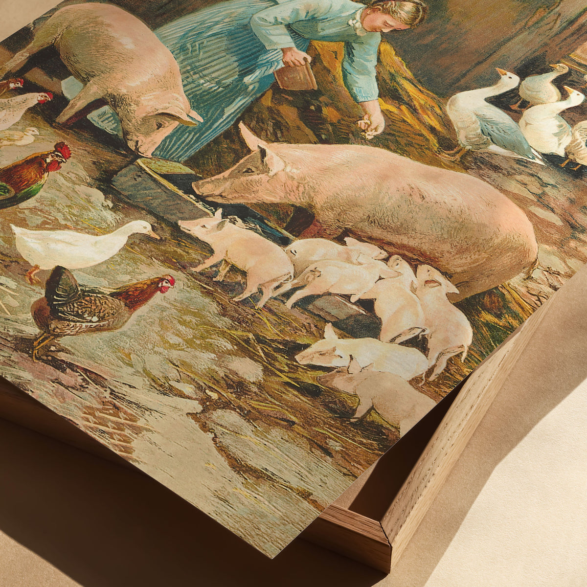 pastel farmyard