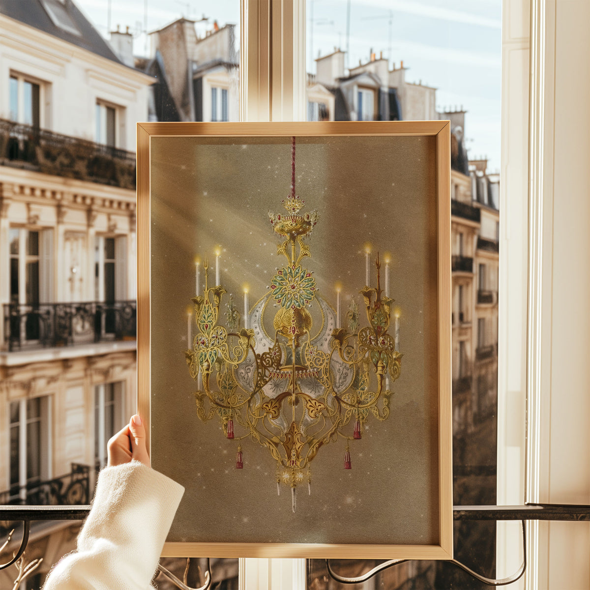 the chandelier