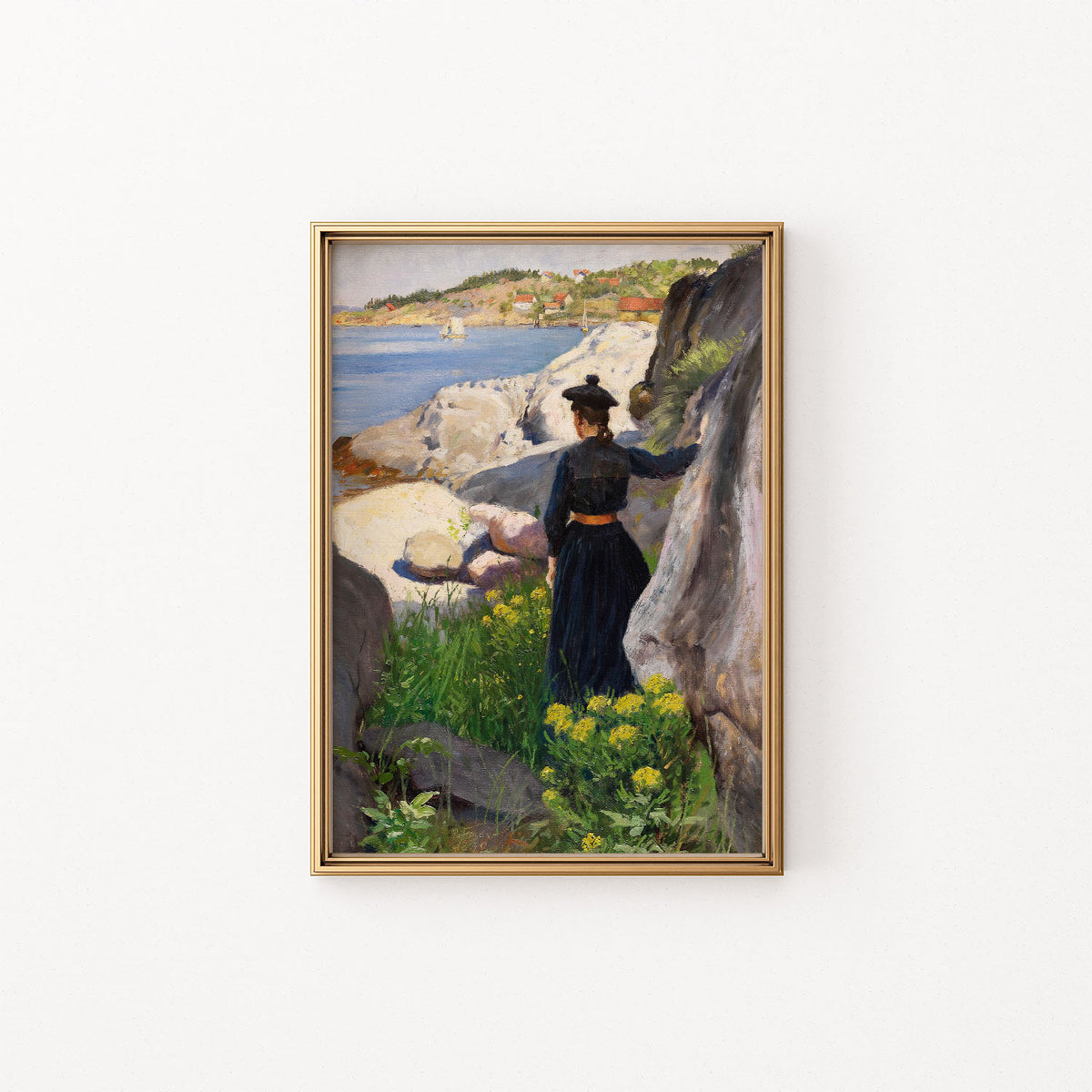 on the coast