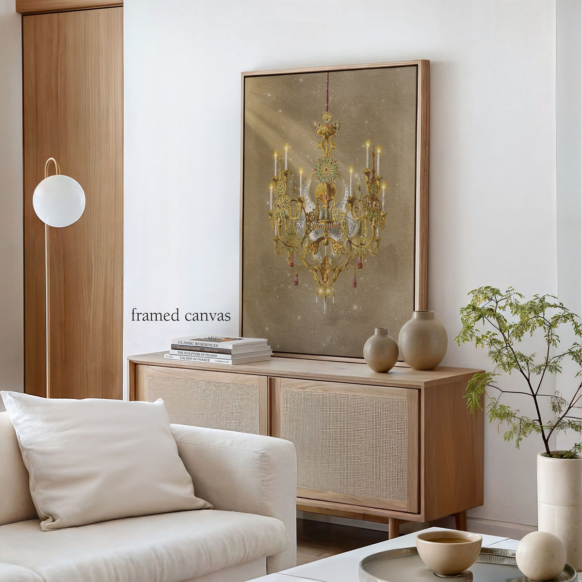 the chandelier
