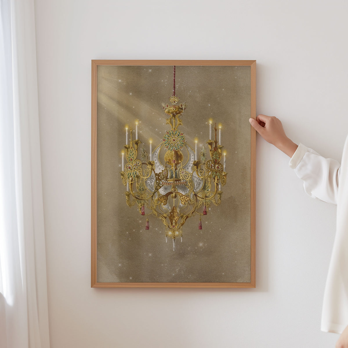 the chandelier