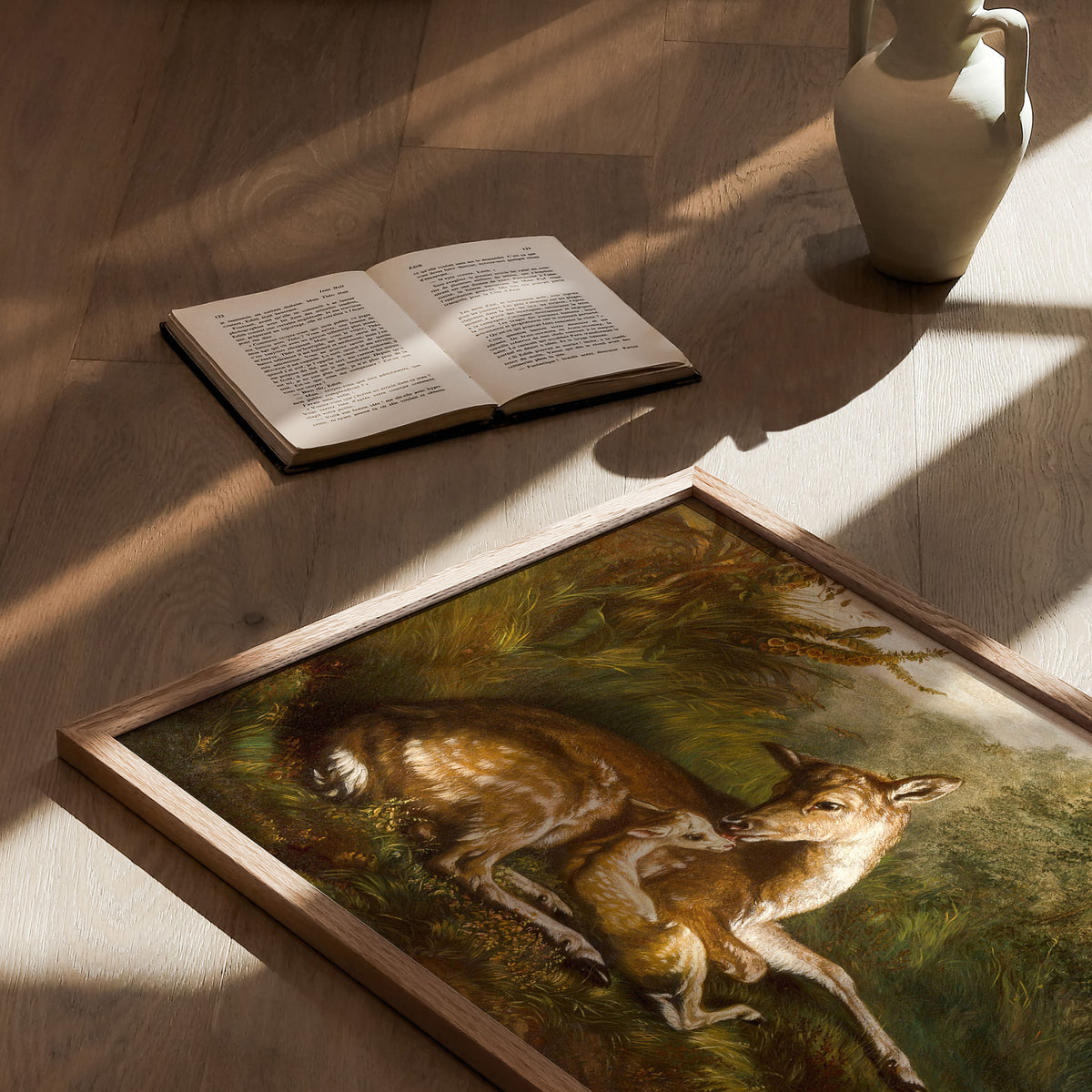 mother with fawn