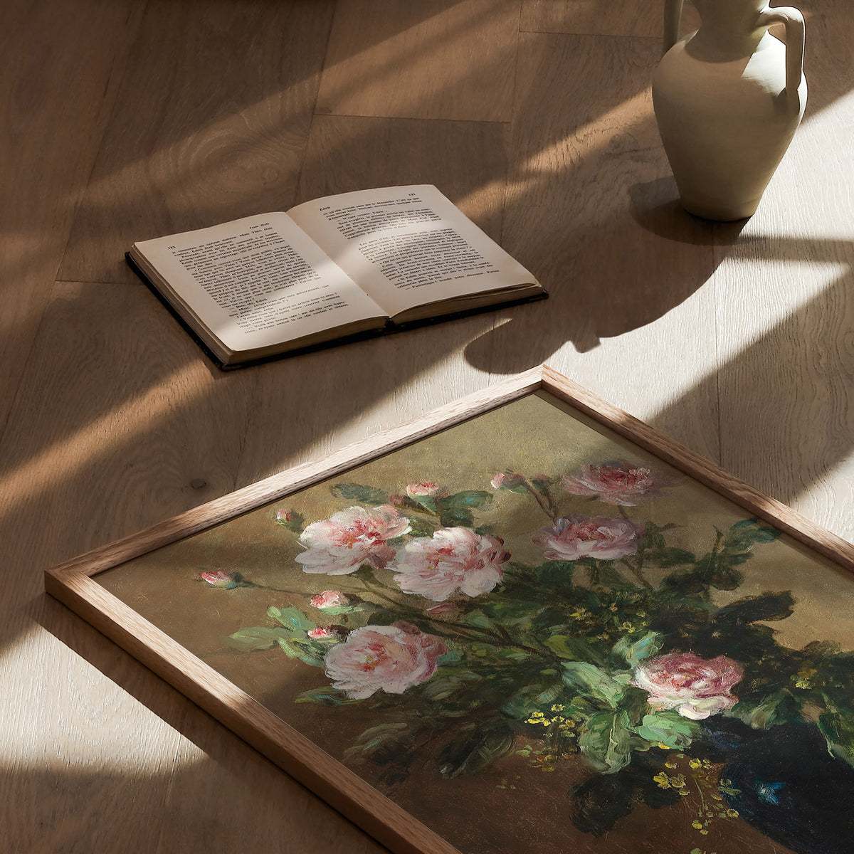 pink roses in vase