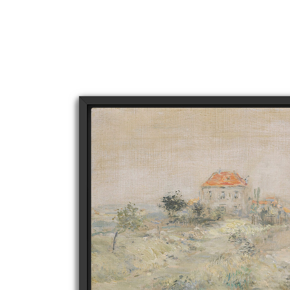 pastel villa- antique art print