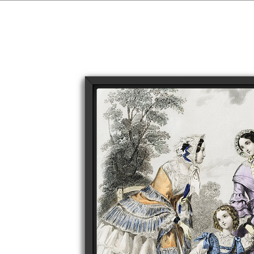 the little wagon- stunning antique art print