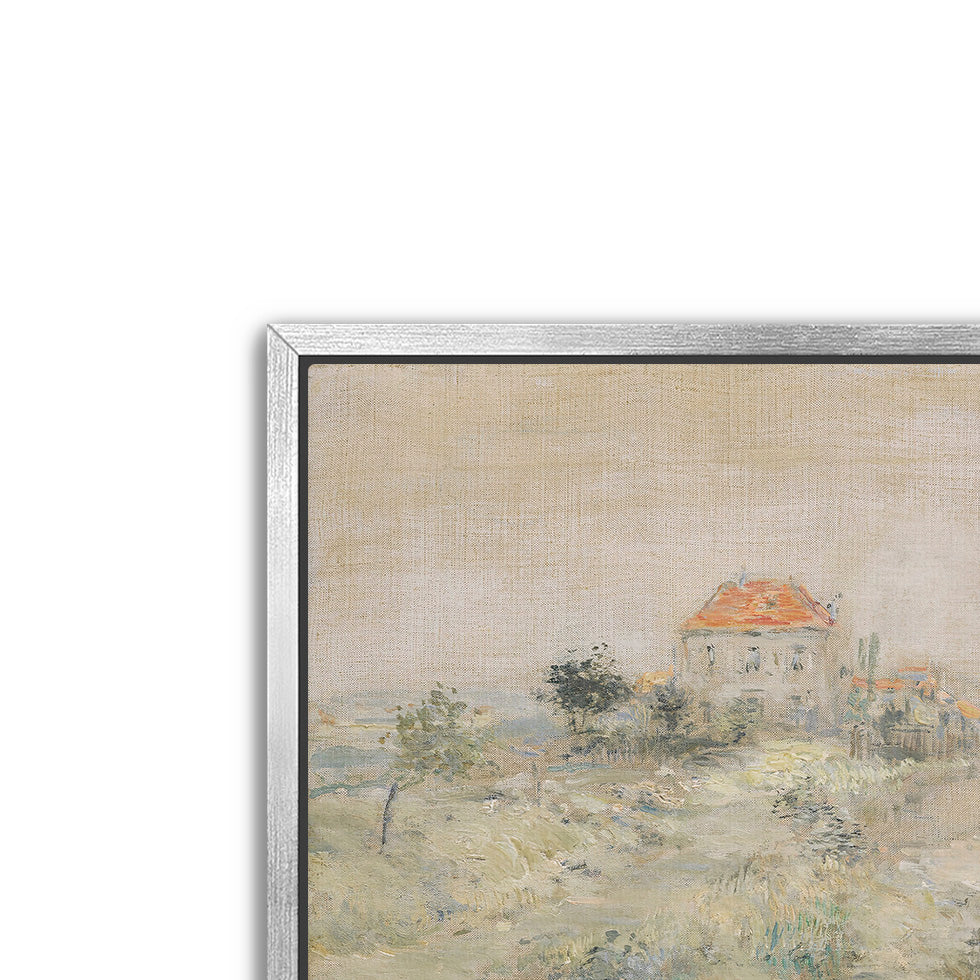 pastel villa- antique art print