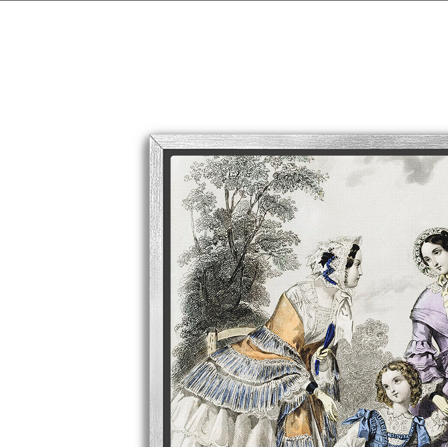 the little wagon- stunning antique art print