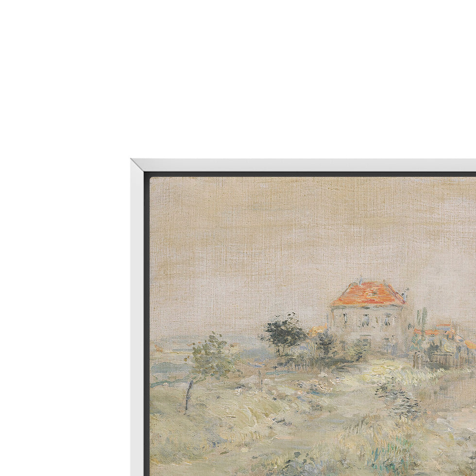 pastel villa- antique art print