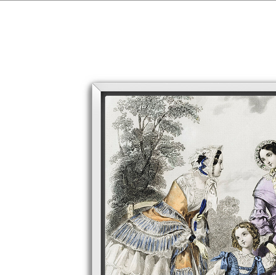 the little wagon- stunning antique art print