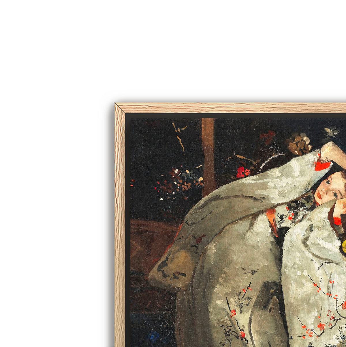girl in white kimono