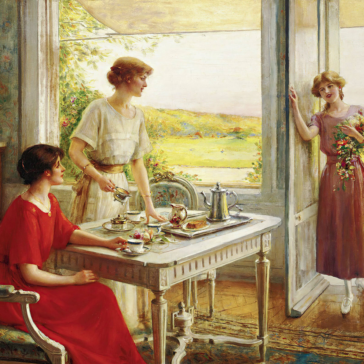 floral tea